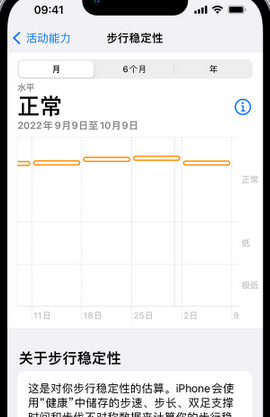 荷塘iPhone手机维修如何在iPhone开启'步行稳定性通知'