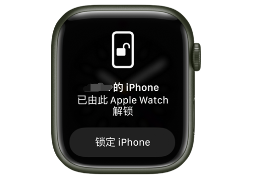 荷塘苹果手机维修分享用 AppleWatch 解锁配备面容 ID 的 iPhone方法 