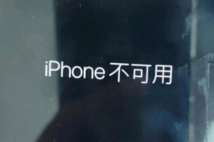 荷塘苹果服务网点分享锁屏界面显示“iPhone 不可用”如何解决 